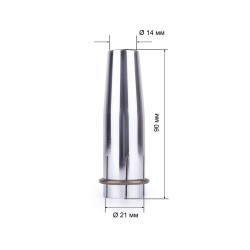 FoxWeld Сопло MIG-40 д.14мм сильно конич. (145.0127/MC0268, пр-во FoxWeld/КНР)
